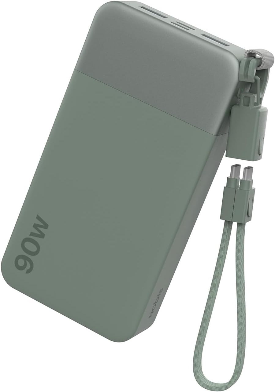 NOBIS PORTABLE CHARGER 20000MAH 90W POWER BANK W/DETACHABLE CABLE - 1