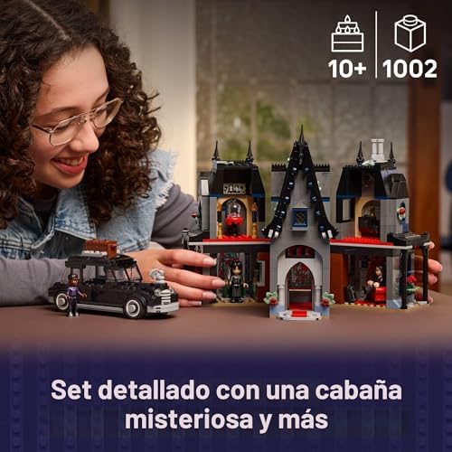 LEGO WEDNESDAY MORTICIA S COTTAGE JUGUETE DE CONSTRUCCIÓN - CONJUNTO DE JUEGO DE SIMULACIÓN CON AUTO CONSTRUIBLE PARA NIÑOS, - 6