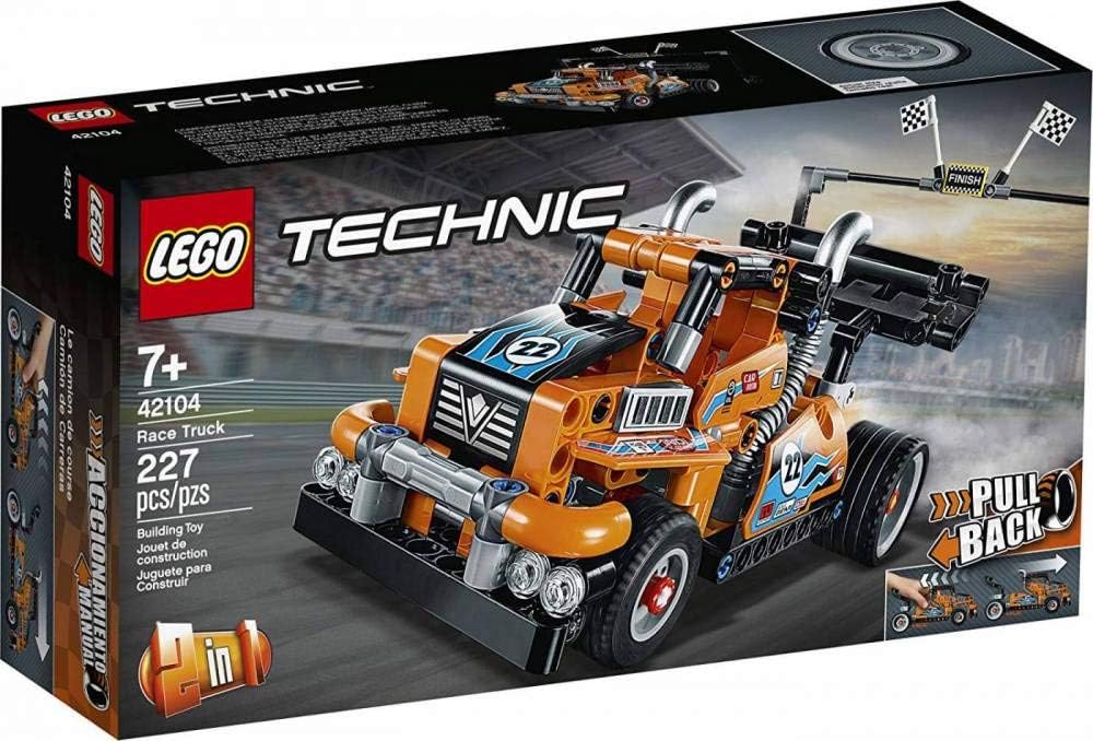 LEGO TECHNIC RACE TRUCK 42104 - KIT DE CONSTRUCCIÓN DE CAMIÓN MODELO PULL-BACK, 2020 227 PIEZAS - 1