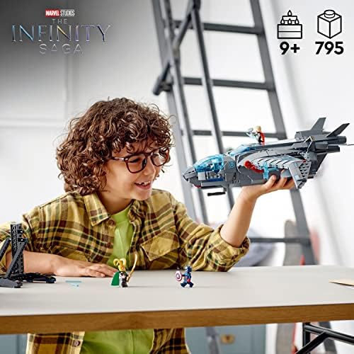 LEGO MARVEL LOS VENGADORES QUINJET 76248, JUEGO DE CONSTRUCCIÓN DE NAVE ESPACIAL CON MINIFIGURAS DE THOR, IRON MAN, VIUDA - 6