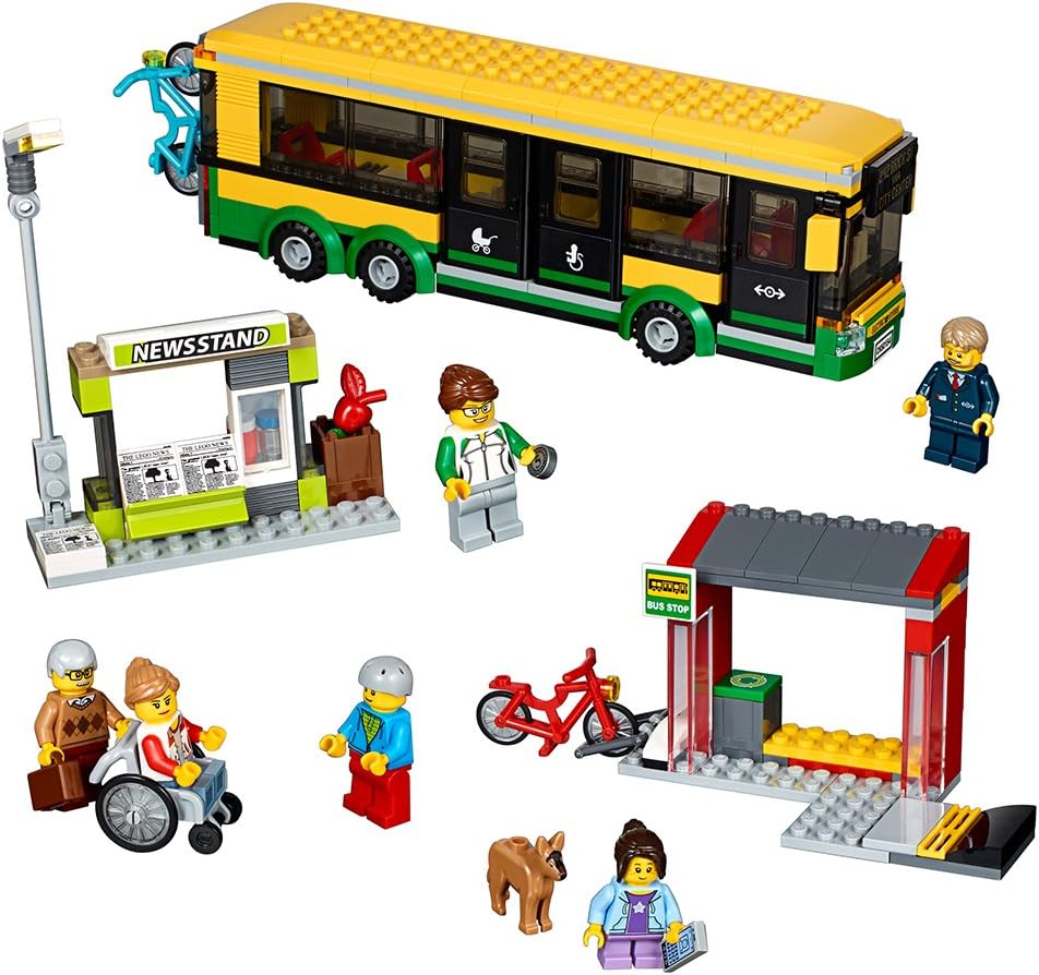 LEGO KIT DE CONSTRUCCIÓN DE LA ESTACIÓN DE AUTOBUSES DE LA CIUDAD 60154 337 PIEZAS - 1