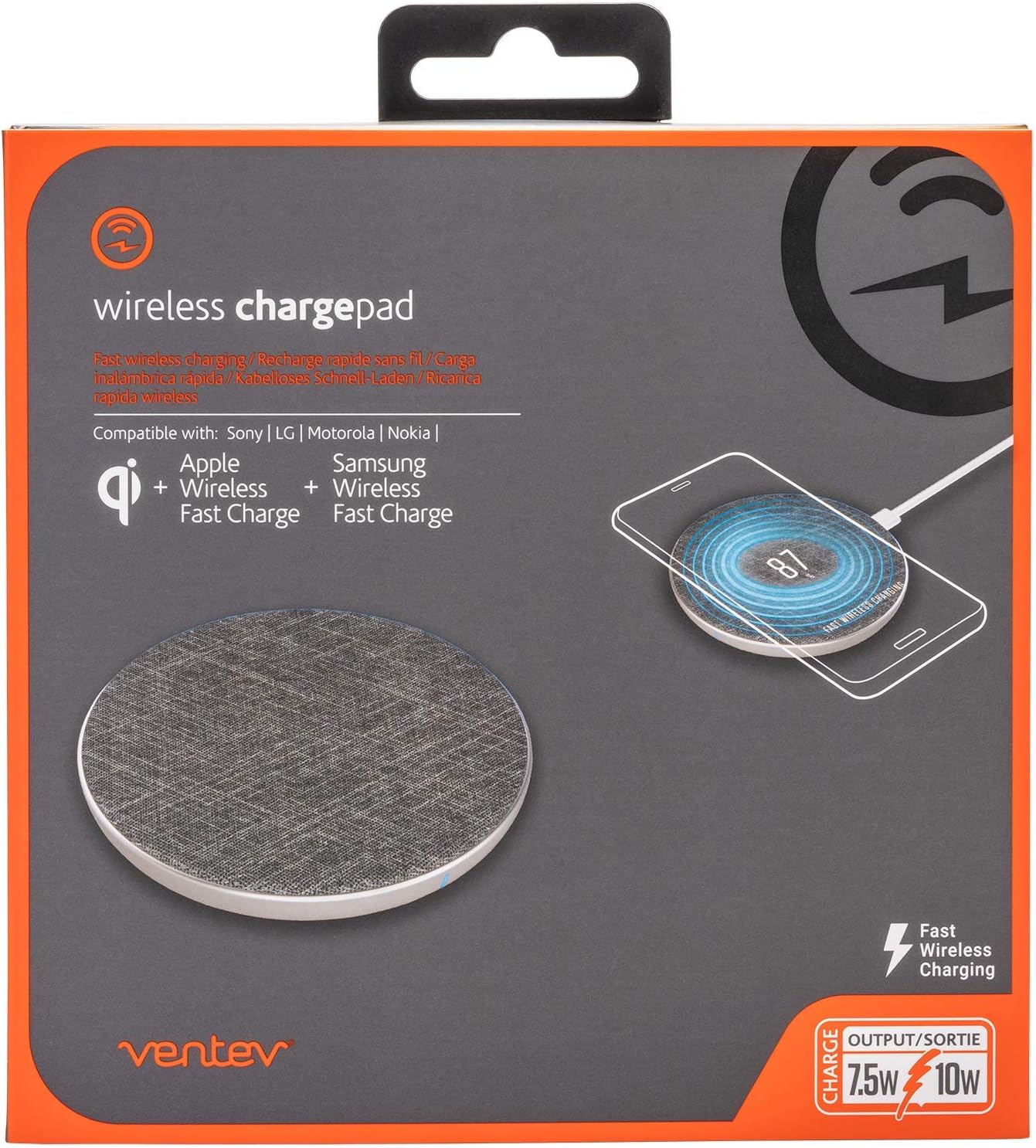 VENTEV CARGADOR INALÁMBRICO ULTRAFAST DE 10 W - 6