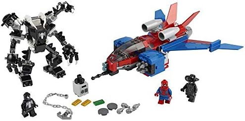 LEGO MARVEL SPIDER-MAN SPIDER-JET VS VENOM MECH 76150 - REGALO DE SUPERHÉROE PARA NIÑOS CON MINIFIGURAS, MECH Y AVIÓN 371 - 6