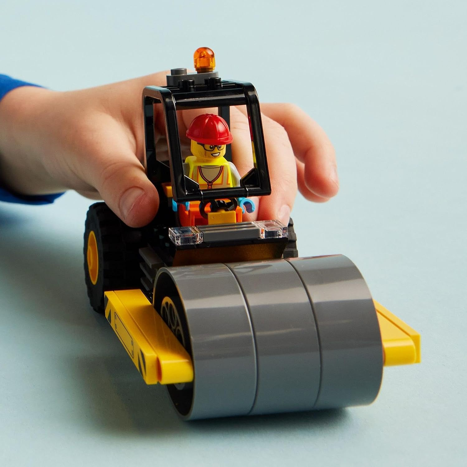 LEGO 60401 CITY STRA ENWALZE, GROBSTOLLIGE REIFEN, BAUARBEITER-MINIFIGUR - 6