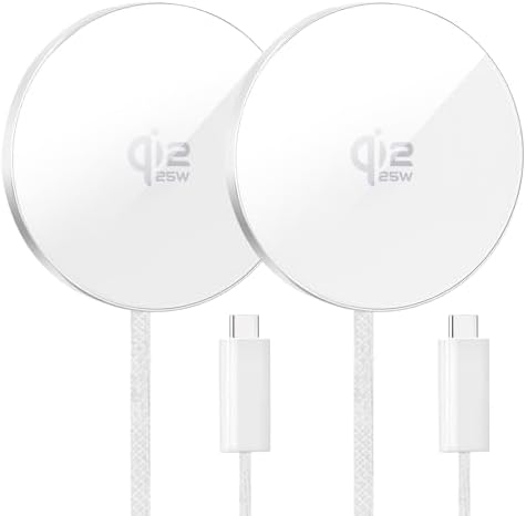 CARGADOR INALÁMBRICO MAGNÉTICO, PAQUETE DE 25 W QI2 PARA CARGADOR MAGSAFE PARA IPHONE 17/16/15/14/13/12PRO MAX, AIR PODS - 6