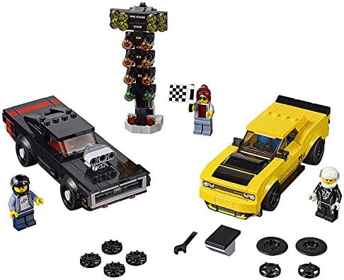 LEGO SPEED CHAMPIONS 2018 DODGE CHALLENGER SRT DEMON Y 1970 DODGE CHARGER R/T 75893 - JUEGO PARA CONSTRUIR 478 PIEZAS - 4