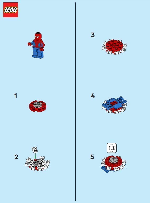 LEGO SUPERHÉROES: MINIFIGURA DE SPIDERMAN CON SPIDER-CRAWLER - EDADES 6 - 5