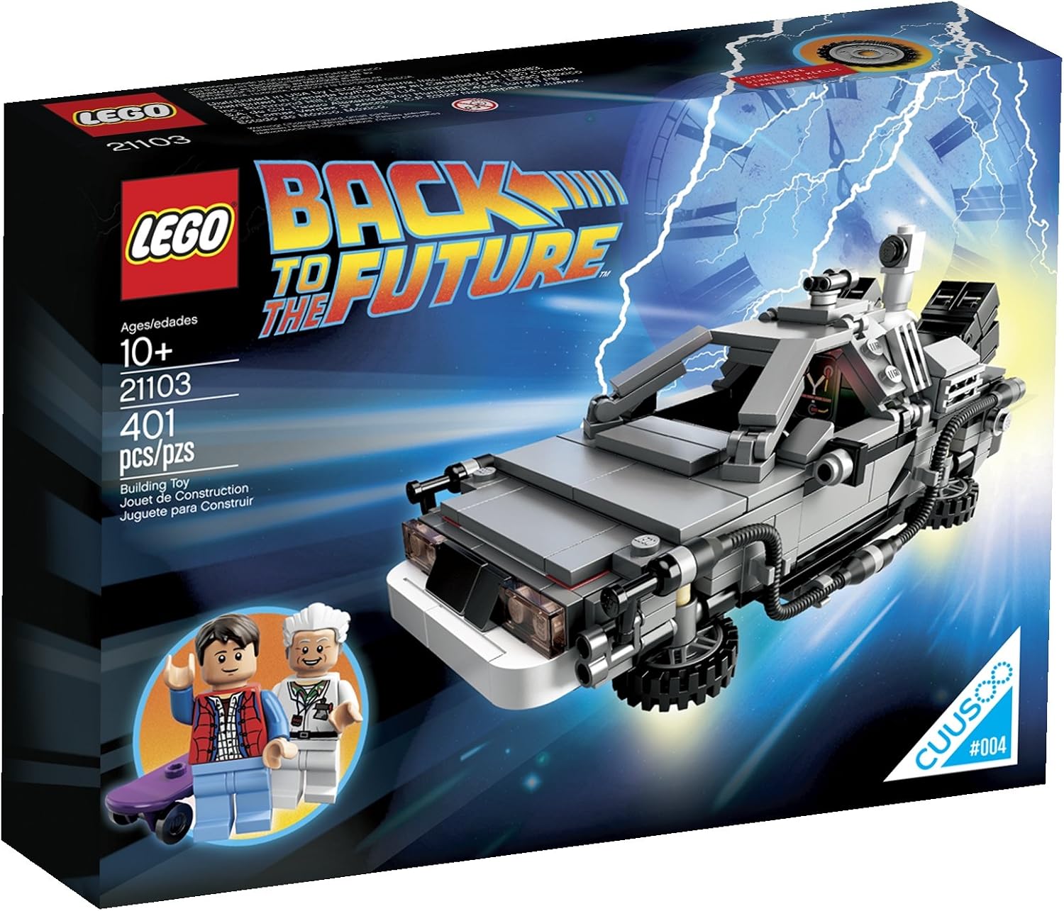 LEGO, SET PARA CONSTRUIR LA MÁQUINA DEL TIEMPO DELOREAN 21103 SUSPENDIDO POR EL FABRICANTE - 1