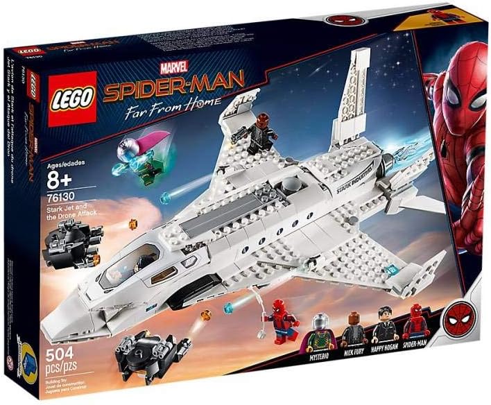 LEGO MARVEL SPIDER-MAN FAR FROM HOME: STARK JET AND THE DRONE ATTACK 76130 KIT DE CONSTRUCCIÓN 504 PIEZAS - 1