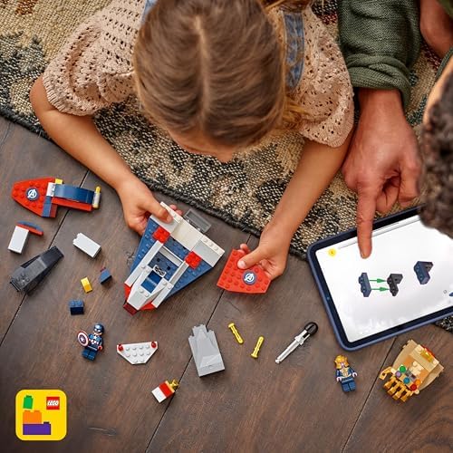 LEGO MARVEL CAPITÁN AMÉRICA VS. THANOS JUGUETES DE CONSTRUCCIÓN - JUEGO DE SIMULACIÓN PARA NIÑOS Y NIÑAS, EDADES 4 - BLOQUES - 5