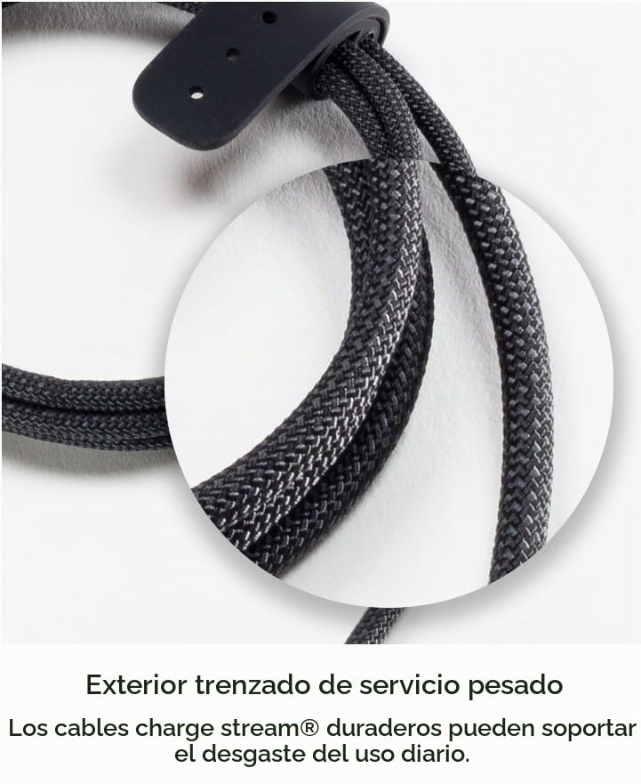 MOPHIE CHARGE STREAM - CABLE USB-C A USB-C DE 6.6 FT/6 PIES, ENTREGA DE POTENCIA DE 60 W - 5