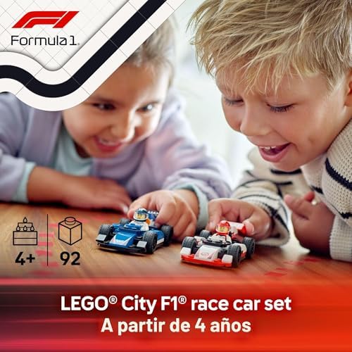 LEGO CITY F1 WILLIAMS RACING Y HAAS F1 - JUGUETE DE CONSTRUCCIÓN DE AUTOS PARA NIÑOS, NIÑOS Y NIÑAS, A PARTIR DE 4 AÑOS, - 6