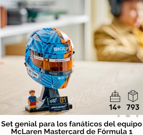 LEGO EDITIONS MCLAREN MASTERCARD F1 TEAM OSCAR PIASTRI CASCO JUEGO DE CONSTRUCCIÓN PARA ADOLESCENTES, MAYORES DE 14 AÑOS - 4