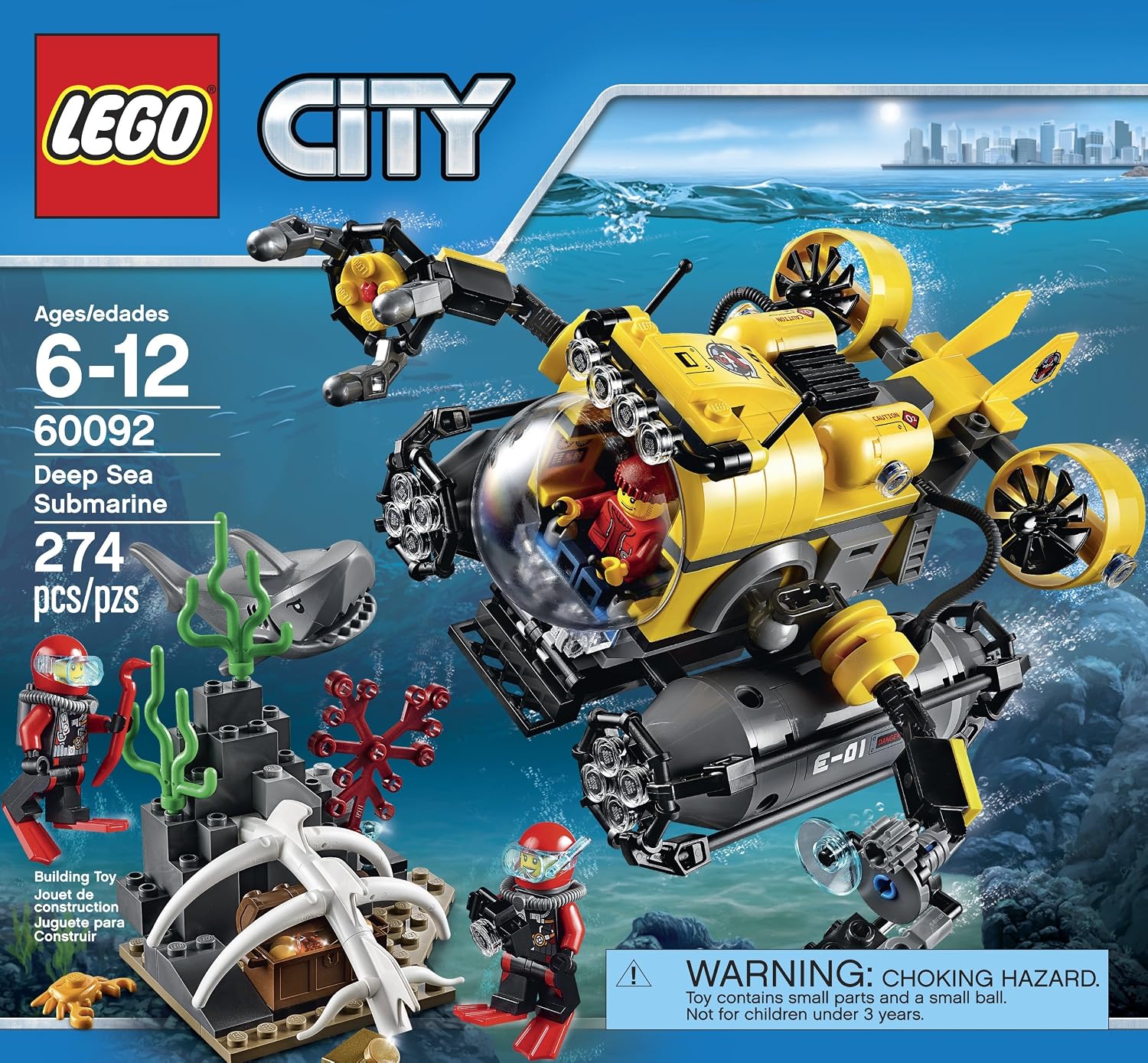 LEGO CITY DEEP SEA EXPLORERS 60092 KIT DE CONSTRUCCIÓN SUBMARINO - 1