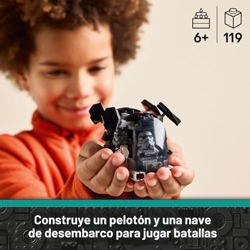 LEGO STAR WARS PAQUETE DE SOLDADOS DEATH TROOPER Y NIGHT TROOPER PARA NIÑOS - SET DE CONSTRUCCIÓN PARA JUEGO DE ROL - KIT - 6