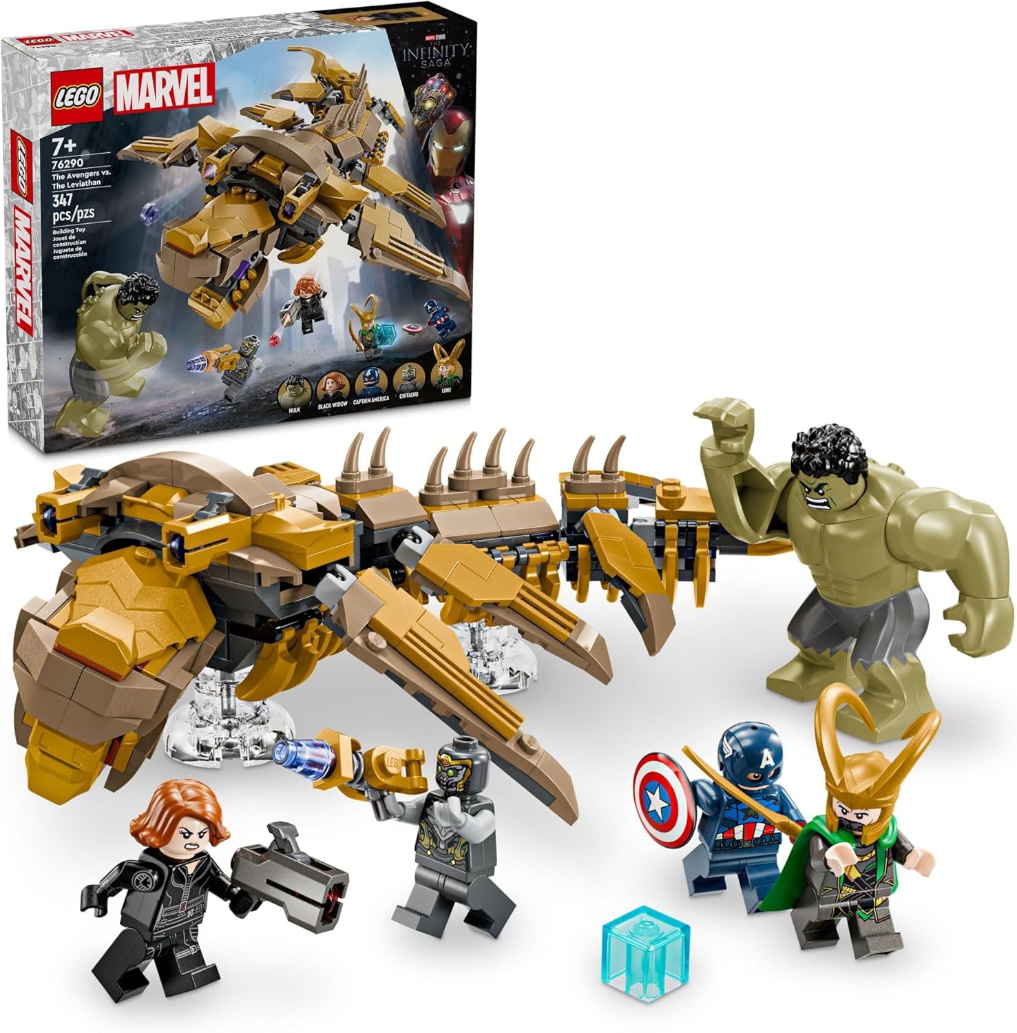 LEGO MARVEL THE AVENGERS VS. THE LEVIATHAN - JUGUETE DE SUPERHÉROE, JUEGO DE CONSTRUCCIÓN PARA NIÑOS CON FIGURA DE ACCIÓN - 1