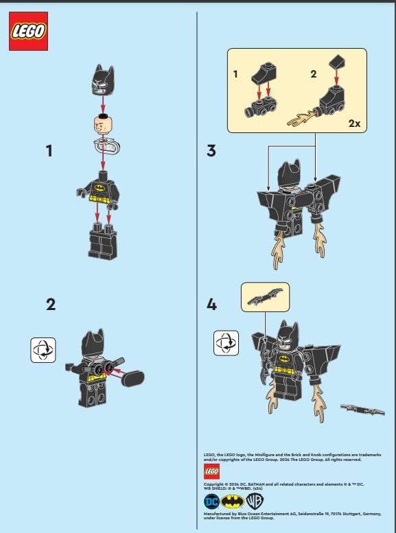 LEGO SUPERHÉROES: MINIFIGURA DE BATMAN CON JETPACK - 6