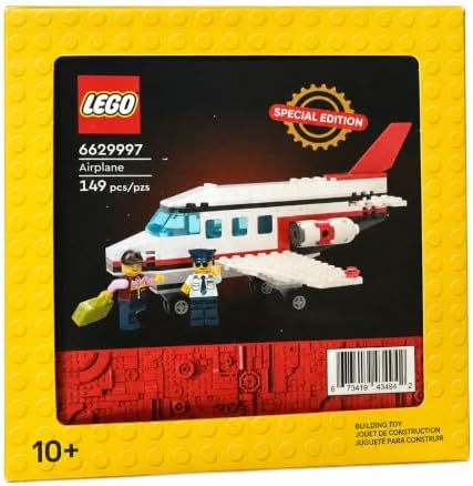 LEGO AVIÓN JUEGO DE CONSTRUCCIÓN DE AVIÓN DE PASAJEROS DE 149 PIEZAS CON MINIFIGURAS DE PILOTO Y MANIPULADOR DE EQUIPAJE, - 4
