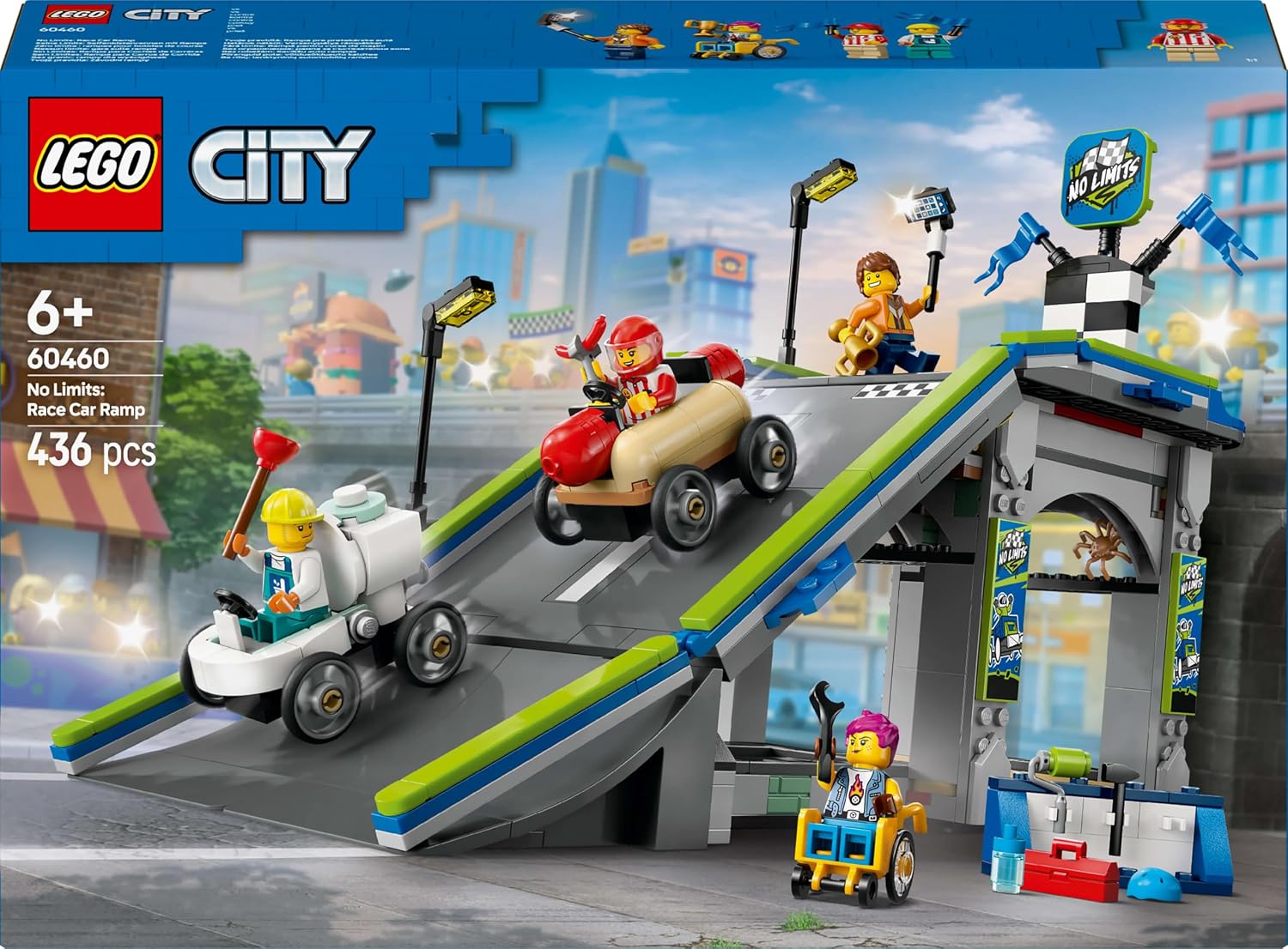 LEGO 60460 CITY RACE CAR JUMP COURSE TOY TOY BLOQUES DE REGALO DE CUMPLEAÑOS EDUCATIVOS NIÑOS NIÑAS 6 AÑOS 7 AÑOS 8 9 AÑOS - 5