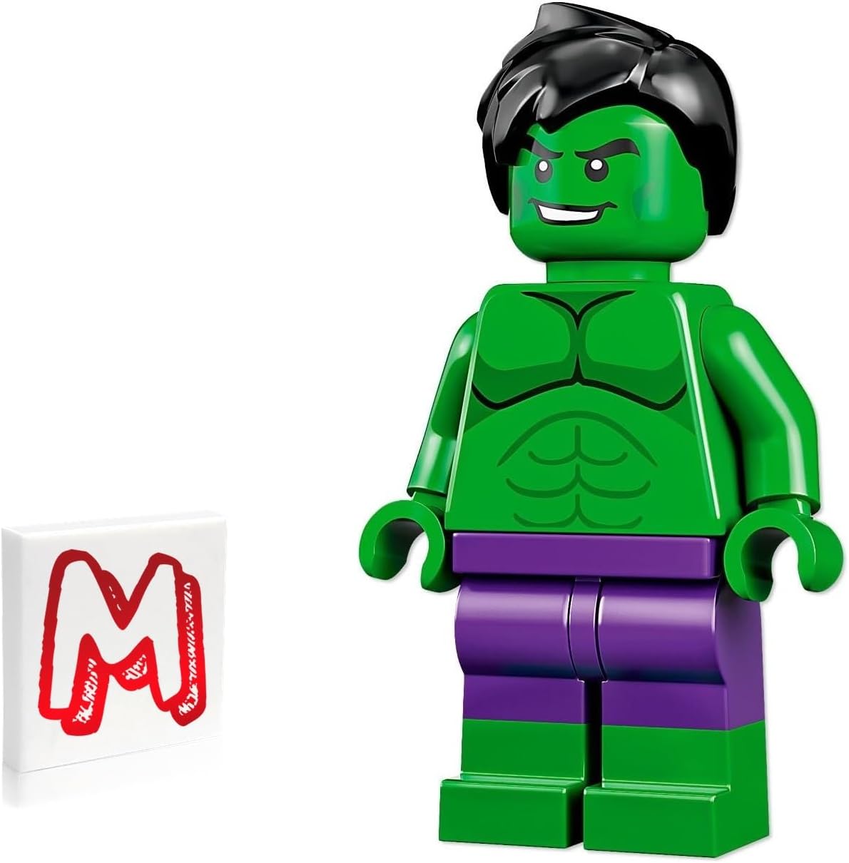 LEGO MARVEL SUPERHEROES MINIFIGURE - HULK MINI PANTALONES MORADOS - 1