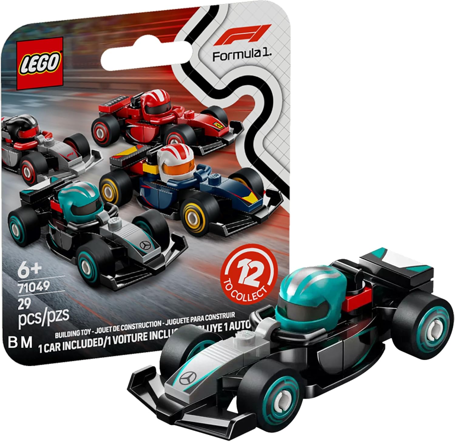 LEGO F1 COCHE DE CARRERAS DE COLECCIONISTA MERCEDES-AMG MERCEDES-AMG F1 TEAM RACE CAR 71049-2 - 1