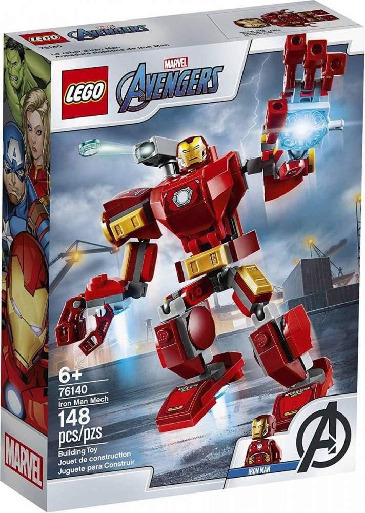 LEGO MARVEL AVENGERS IRON MAN MECH 76140 - FIGURA DE SUPERHÉROE DE MECH PARA NIÑOS, JUGUETE DE CONSTRUCCIÓN CON MECH DE IRON - 1