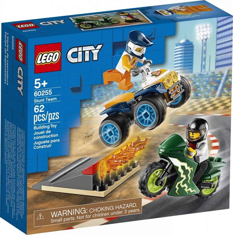 LEGO CITY STUNT TEAM 60255 - JUGUETE DE BICICLETA PARA NIÑOS, NUEVO 2020 62 PIEZAS - 1