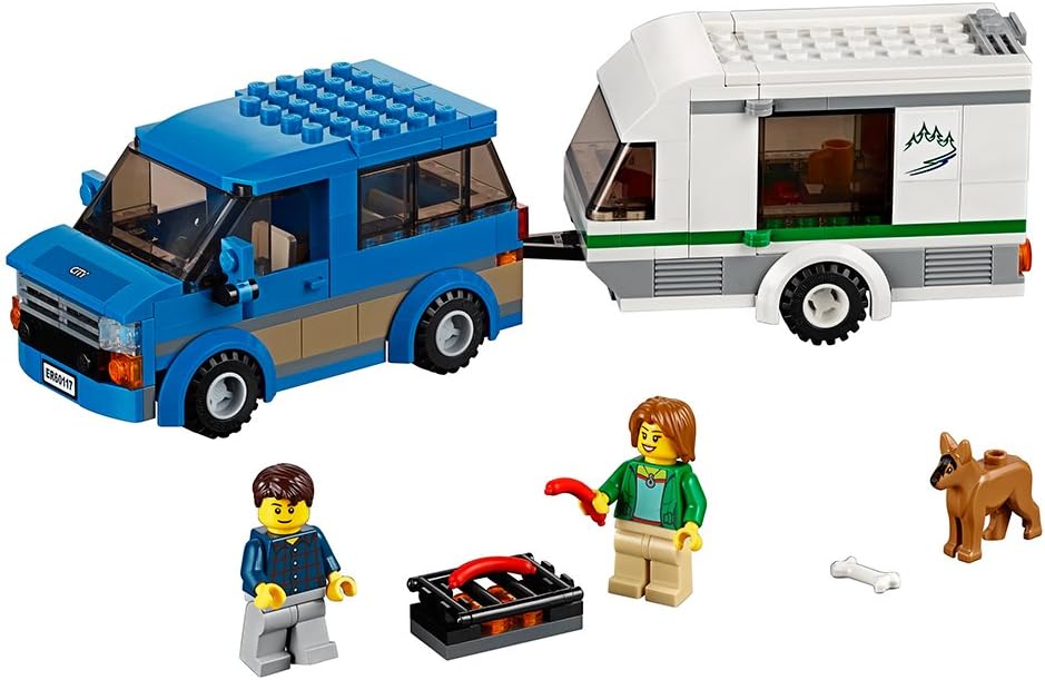 JUGUETE LEGO DE LA SERIE CITY, FURGONETA Y CARAVANA - 1