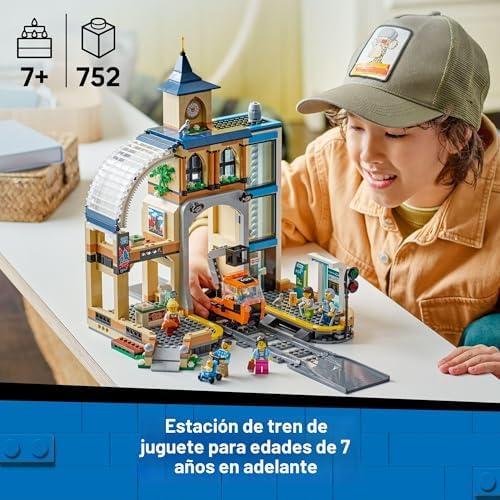 LEGO CITY CENTRAL TRAIN STATION - JUGUETE DE CONSTRUCCIÓN DE VARIOS NIVELES PARA NIÑOS Y NIÑAS, A PARTIR DE 7 AÑOS, BLOQUES - 6