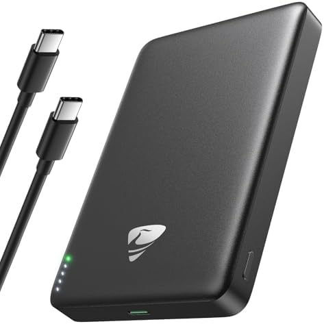 AIONEUS MAGSAFE CARGADOR PORTÁTIL, 10000MAH MAGNÉTICO POWERBANK PARA IPHONE - 6