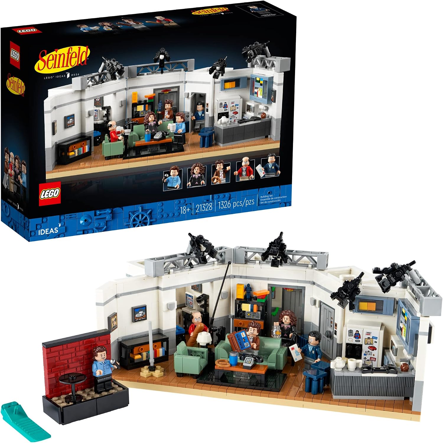 LEGO IDEAS SEINFELD 21328 KIT DE CONSTRUCCIÓN MODELO DE EXHIBICIÓN COLECCIONABLE ENCANTADOR REGALO DE NOSTALGIA DE LOS AÑOS - 1
