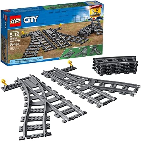 LEGO CITY TRENES SWITCH TRACKS 60238 - JUEGO DE JUGUETES DE CONSTRUCCIÓN PARA NIÑOS, NIÑAS Y NIÑOS A PARTIR DE 5 AÑOS 8 - 5