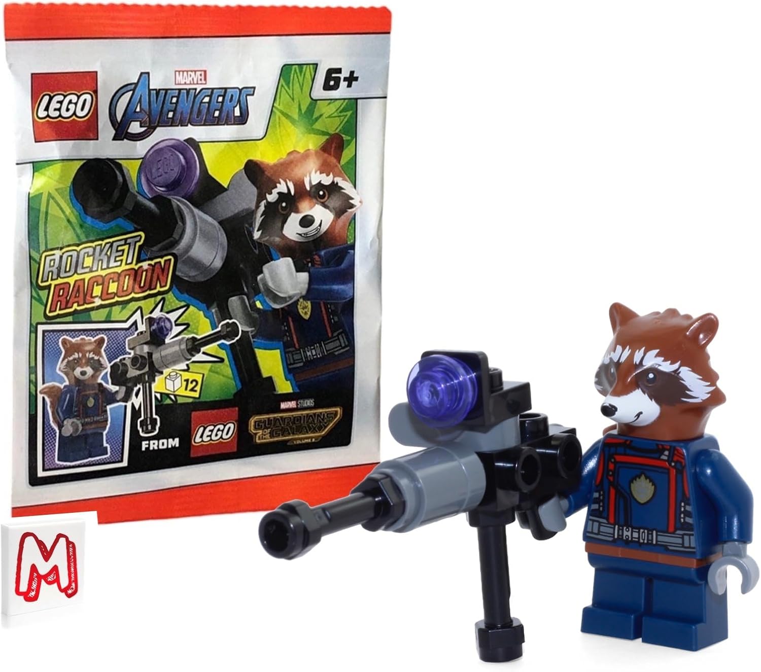 LEGO SUPER HEROES GUARDIANES DE LA GALAXIA VOL. 3 MINIFIGURA - MAPACHE COHETE CON BLASTER - 1