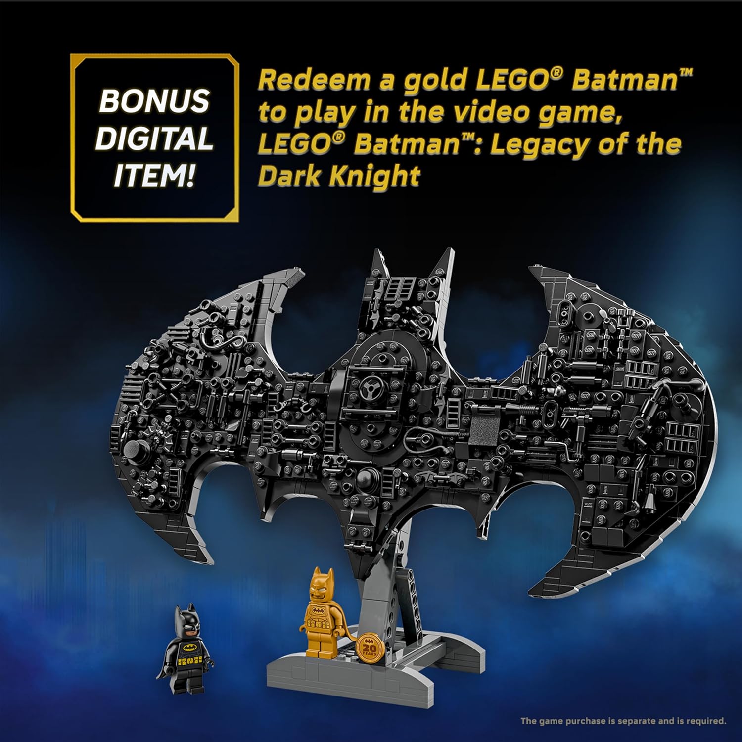 LEGO DC BATMAN: JUEGO DE CONSTRUCCIÓN DEL LOGO DE BATMAN - DECORACIÓN DE SUPER HÉROES PARA DORMITORIO DE NIÑOS, NIÑOS - 6