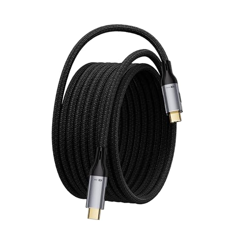 CABLE USB C A USB C DE 20 PIES, TRANSFERENCIA DE DATOS DE 20 GBPS, CARGA RÁPIDA PD DE 240 W, SOPORTE DE VIDEO DE 8 K A 60 - 6