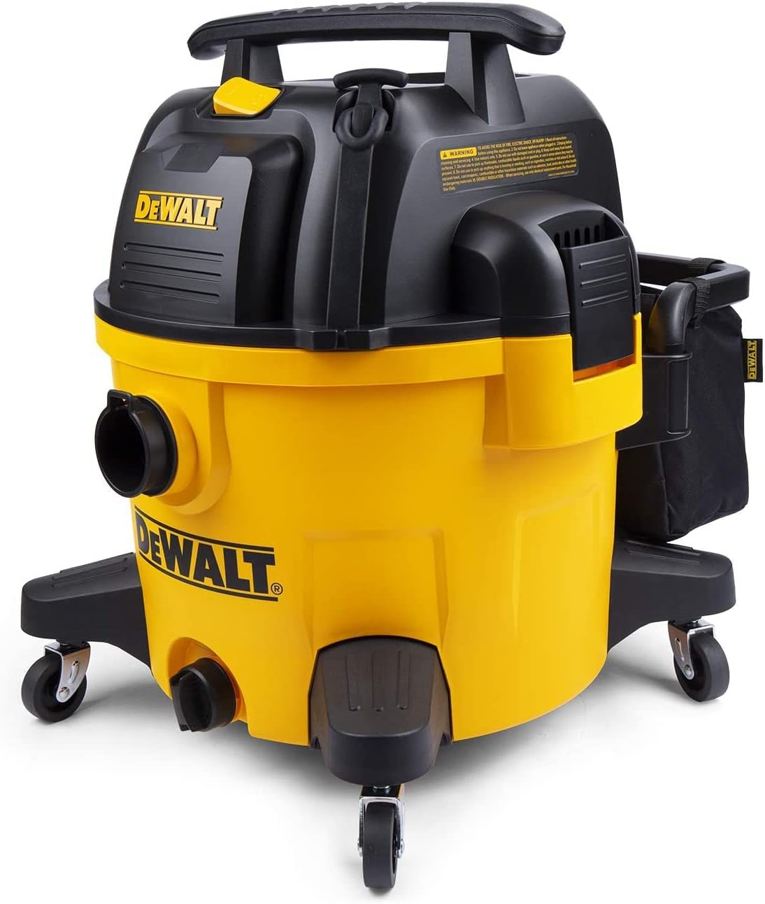 DEWALT ASPIRADORA DE TIENDA DXV09PZ DE POLIETILENO DE 9 GALONES PARA TALLER/LUGAR DE TRABAJO, COLOR AMARILLO - 5