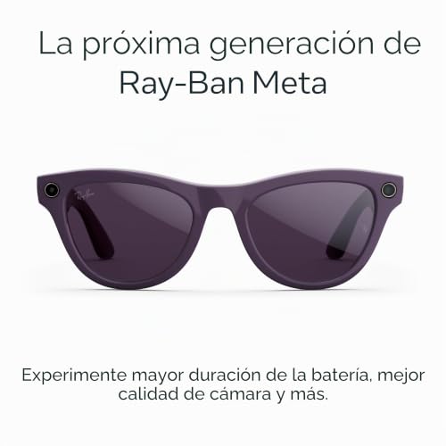 RAY-BAN META GEN 2 , SKYLER, SHINY MYSTIC VIOLET SMART AI GLASSES FOR MEN, WOMEN 2X BATTERY LIFE 3K ULTRA HD RESOLUTION 12 - 6
