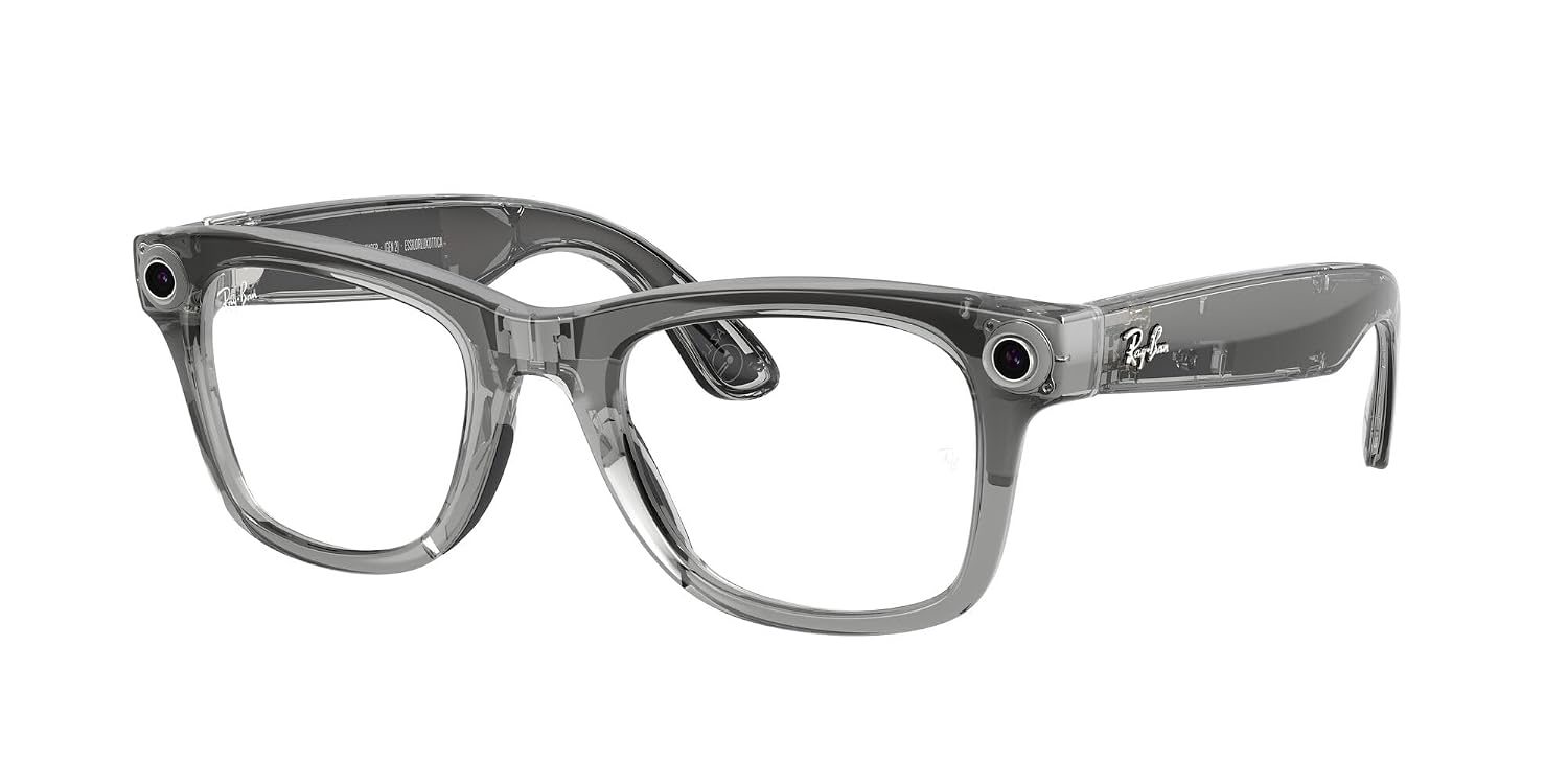 META RAY-BAN GEN 2 WAYFARER SMART AI GLASSES, TRANSP GREY, TRANSITIONS - 1