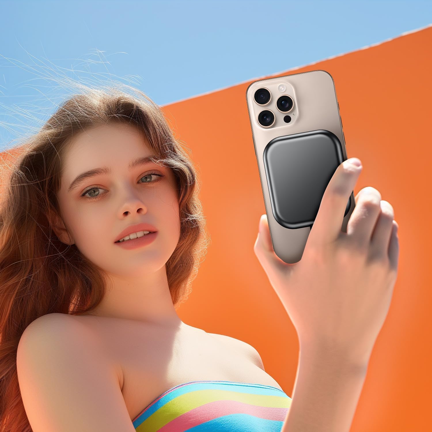 CARGADOR PORTÁTIL MAGNÉTICO, BANCO DE ENERGÍA DE 10000MAH PARA CARGADOR DE APPLE WATCH, PAQUETE DE BATERÍA INALÁMBRICO - 6