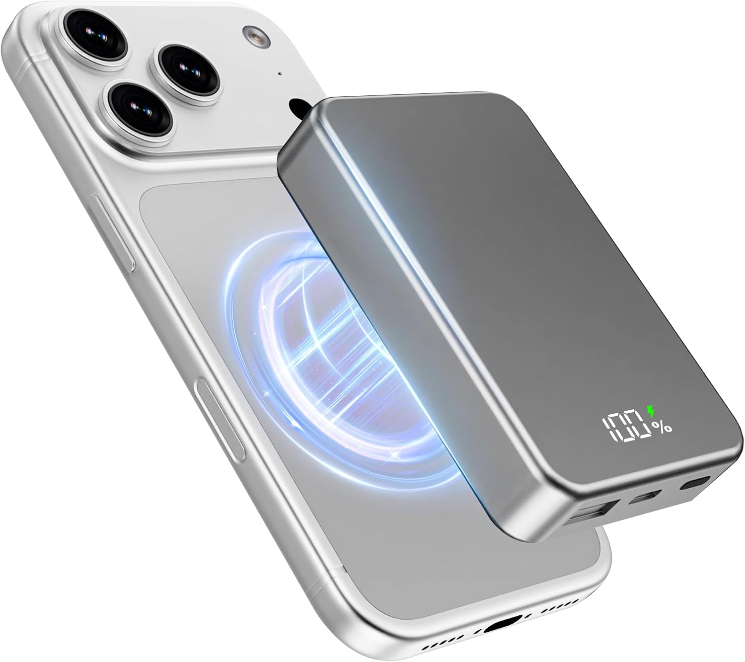 CARGADOR PORTÁTIL MAGNÉTICO PARA BANCO DE ENERGÍA MAGSAFE, 26800MAH 20W PD BATERÍA DE CARGA RÁPIDA INALÁMBRICA DE GRAN - 1