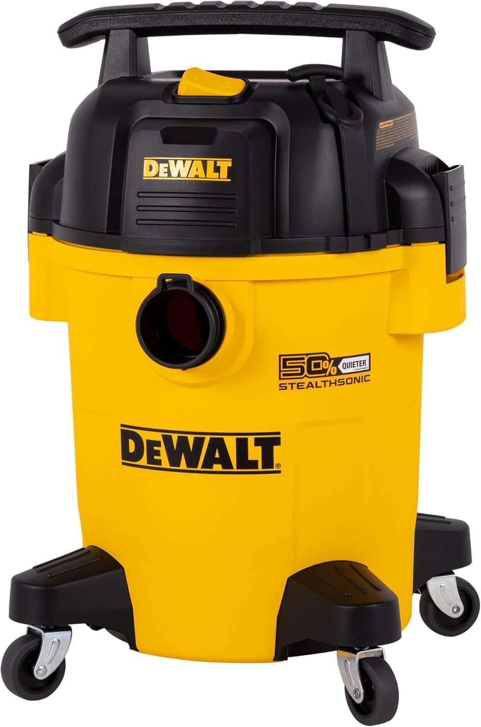 DEWALT STEALTHSONIC - ASPIRADORA PARA TIENDA EN SECO Y HÚMEDO DE 6 GALONES DXV06PL-QT, ULTRA SILENCIOSA DE 4 PICOS HP - 1