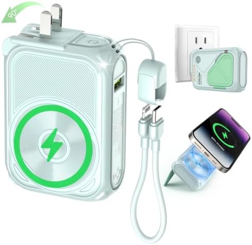 SEANCHEER CARGADOR PORTÁTIL P05, BANCO DE ENERGÍA MAGNÉTICO, PEQUEÑO - 6