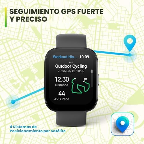 AMAZFIT RELOJ INTELIGENTE BIP 5 RENOVADO PARA HOMBRES Y MUJERES, ALEXA INTEGRADA, GPS, LLAMADA BLUETOOTH, BATERÍA DE LARGA - 6