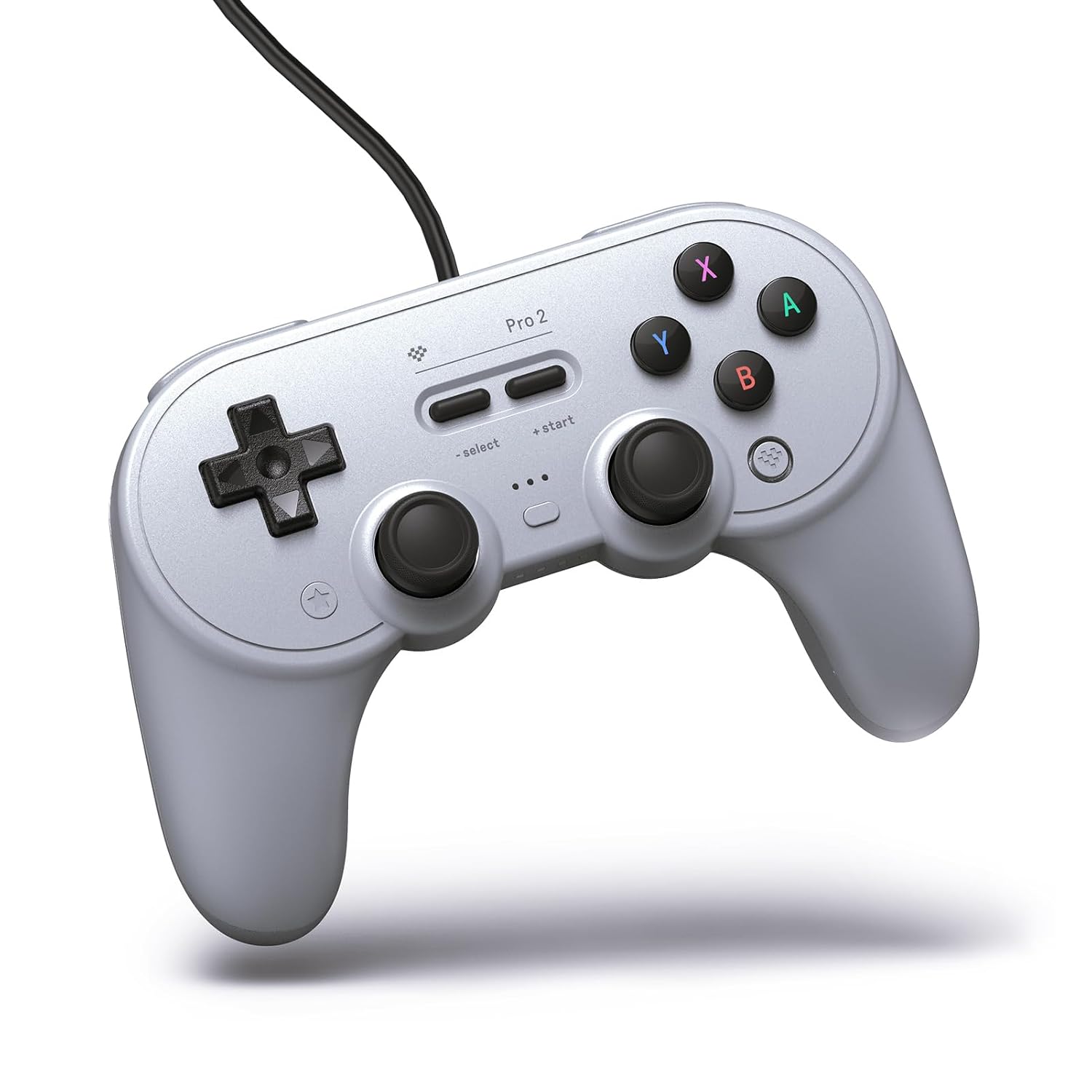 8BITDO PRO 2 WIRED CONTROLLER FOR SWITCH, WINDOWS, STEAM DECK Y RASPBERRY PI GRAY EDITION - 1