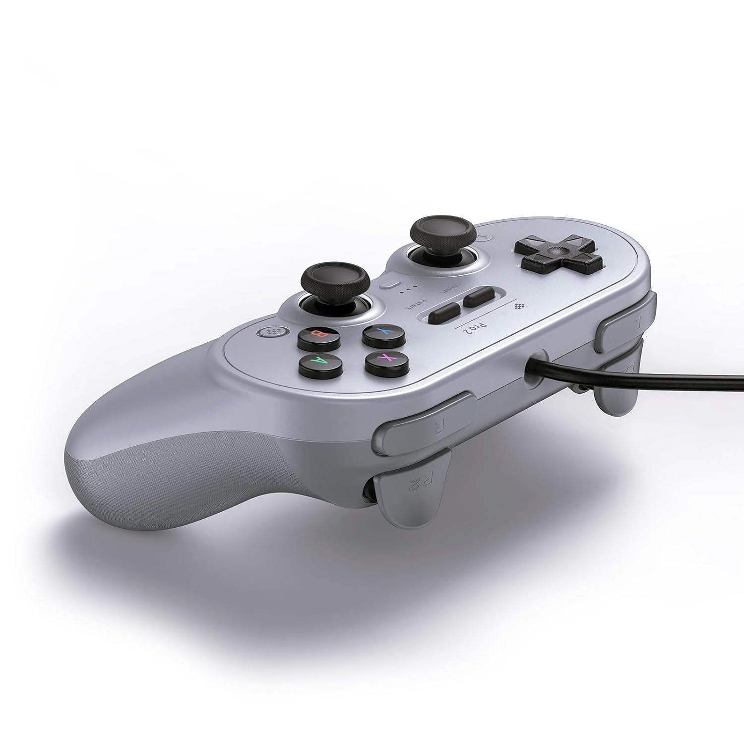 8BITDO PRO 2 WIRED CONTROLLER FOR SWITCH, WINDOWS, STEAM DECK Y RASPBERRY PI GRAY EDITION - 2