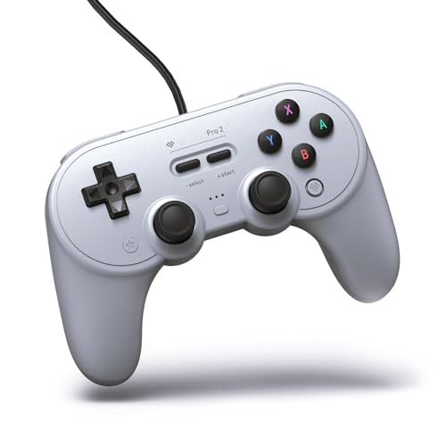 8BITDO PRO 2 WIRED CONTROLLER FOR SWITCH, WINDOWS, STEAM DECK Y RASPBERRY PI GRAY EDITION - 5