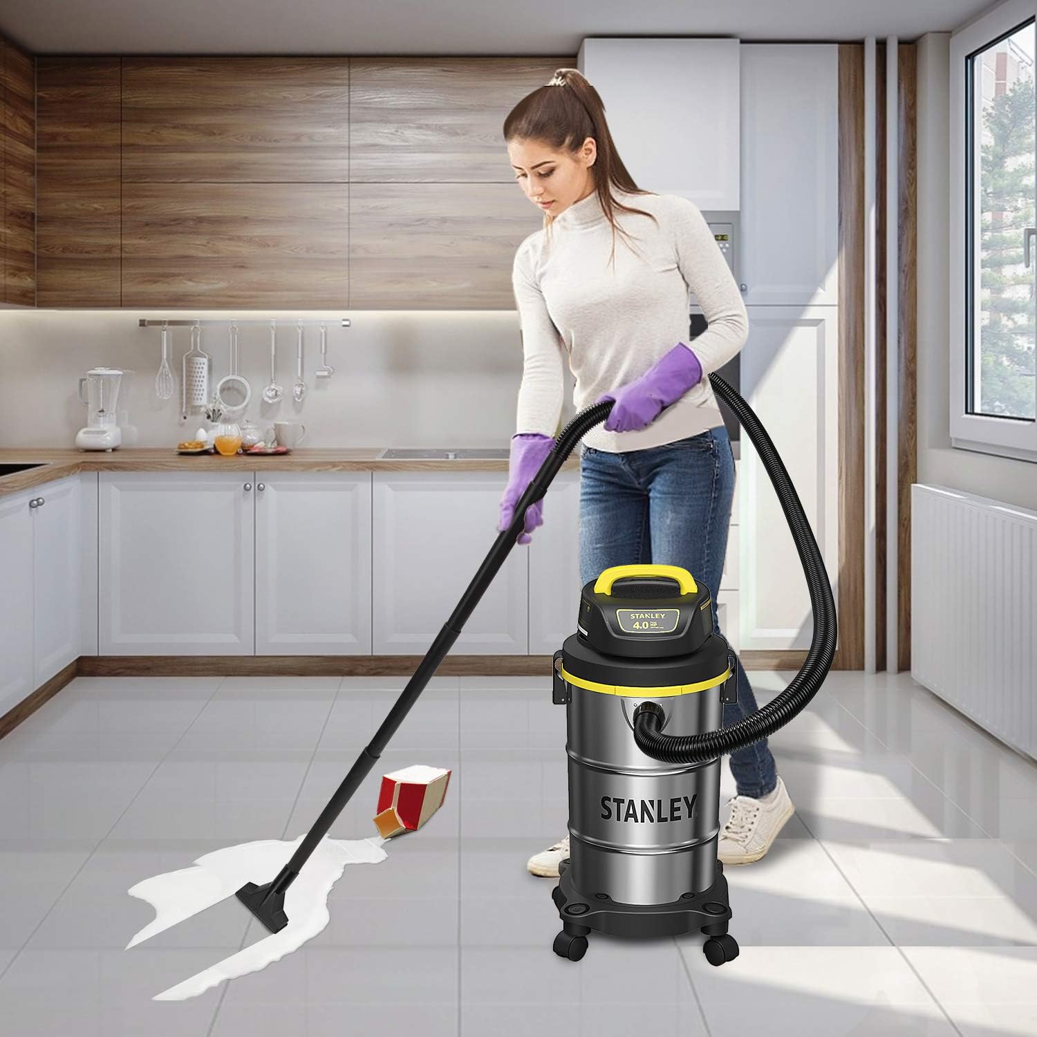 ASPIRADORA STANLEY 4 HP PARA USO EN SECO O MOJADO, SL18130, 116.00 VOLTS - 2