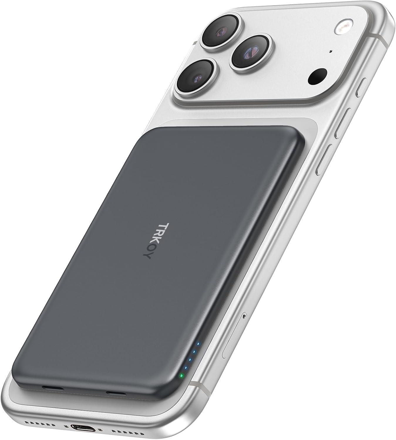 CARGADOR PORTÁTIL MAGSAFE, BANCO DE ENERGÍA MAGNÉTICO INALÁMBRICO DELGADO DE 5000 MAH CON CARGA USB C, ESENCIAL DE VIAJE - 1