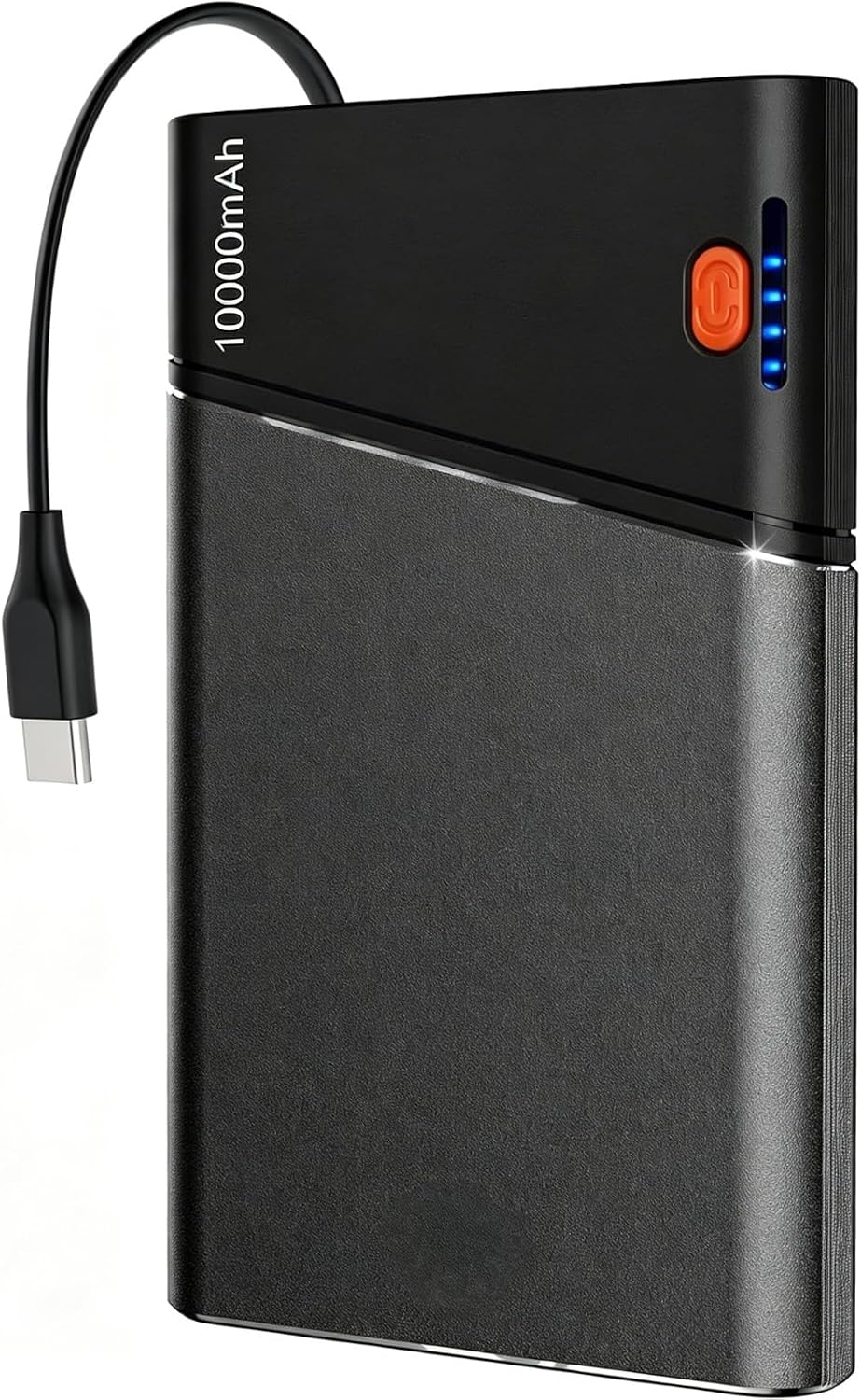 AAOYUN BANCO DE ENERGÍA PORTÁTIL DE 10000 MAH, BATERÍA DE CARGA RÁPIDA PD DE 22.5 W CON CABLE USB-C INTEGRADO, CARGADOR - 1