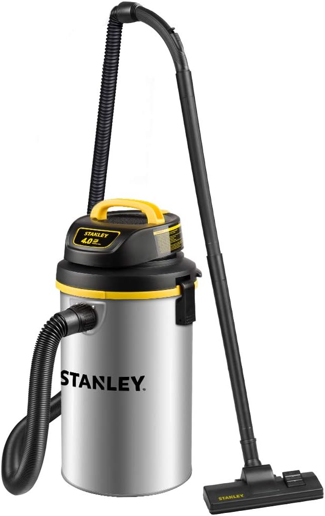 ASPIRADORA EN HÚMEDO Y SECO STANLEY SL18133, 4.5 GALONES, 4 CABALLOS DE FUERZA, ASPIRADORA COLGANTE DE MONTAJE EN PARED - 1